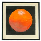 Orange, 1980s by Darrell Hill, Mixed media on paper, sold Dec 2023