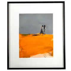 Fig. X II by Vladimir Veličković, Acrylic and collage on paper, indistinctly, sold Dec 2023