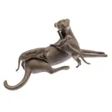 Untitled by Loet Vanderveen, bronze cheetah group, sold Oct 2023
