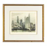 Color by Luigi Kasimir, Etching'New York, Fog and Mist'.Signed in pencil in margin.16in. x 13in. (41cm, sold Sep 2023