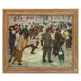Ice Skating by Julian Joseph, Oil on canvasSigned l/r39in. x 32in. (99cm. x 81cm)Framed: 48in. x 30in. (122cm, sold Aug 2023