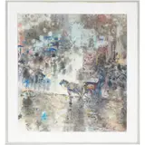 Central ParkWater color by Jian-Guo Xu, gouache, ink and mixed media on rice paper.34in. x 37in. (86cm. x 94cm)Framed: 4, sold Aug 2023