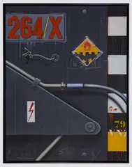 S.I.T.A. Camion 264/X Gris by Peter Klasen, 1987, oil on canvas, sold May 2018