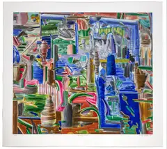 Untitled by Larry Dinkin, screenprint from an edition of 120, sold May 2018