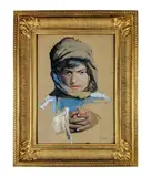 Untitled (Algerian Boy) by Nasreddine Dinet, pastel and gouache, sold Sep 2018