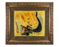 Untitled by Benjamín Cañas, 1976, oil on board, sold Sep 2018