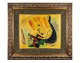 Untitled by Benjamín Cañas, 1976, oil on board, sold Sep 2018