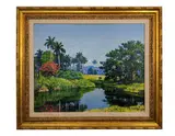 Flamboyant by Domingo Ramos, 1951, oil on canvas, sold Sep 2018