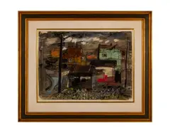 Freshwater Isle of Wight by John Piper, 1983, mixed media, sold Sep 2018