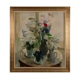 Still Life #1 by Clément Serneels, 1983, oil on canvas, sold Sep 2018