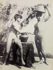 Nude Study by Guglielmo Plüschow, c. 1900, albumen print, sold Dec 2018