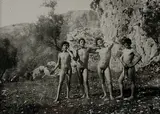 Untitled (Four Italian Youth at Play) by Wilhelm von Gloeden, 1925, gelatin silver print, sold Dec 2018