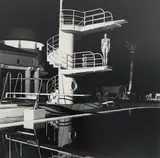 Diving Tower, Old Beach Hotel, Monte Carlo by Helmut Newton, 1981, gelatin silver print, sold Dec 2018