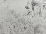 Cirque et Catch from Séries 347 (B1505) by Pablo Picasso, 1969, etching on wove paper, sold Dec 2018