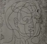 Tête d'homme by Pablo Picasso, 1922-23, etching on verge d'arches paper, sold Dec 2018