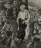 Joseph reconnu par ses Frères (from La Bible) by Marc Chagall, 1958, etching and aquatint, sold Dec 2018