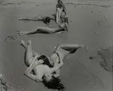 Elodie, Marine, Katja, Maia et Gaelle; Montalivet, France by Jock Sturges, 1991, silver gelatin print, sold Dec 2018
