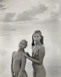 Megan et Maeva, Montalivet, France by Jock Sturges, 2007, silver gelatin print, sold Dec 2018