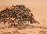 Paysage à l’arbre by Jean Misceslas Peské, Aquarelle et encre sur traits de crayon noir, sold Jun 2026