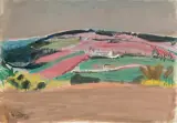 Vue sur Sept-Sorts, prise de Morintru by Henryk Hayden, 1964, Gouache, sold Jun 2026