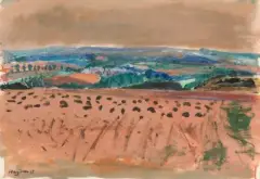 Vue sur Sammeron by Henryk Hayden, 1968, Gouache, sold Jun 2026