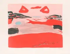 Paysage rouge by Henryk Hayden, Lithographie, sold Jun 2026