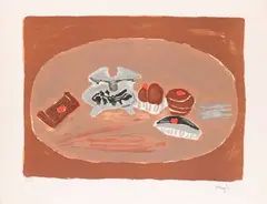 Nature morte aux gâteaux by Henryk Hayden, Lithographie, sold Jun 2026