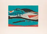 Paysage bleu by Henryk Hayden, 1969, Lithographie, sold Jun 2026