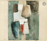 Figure by Jean Hélion, 1935, Gouache, encre et lavis d'encre, sold May 2026