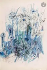 Composition by Camille Bryen, Encre et gouache sur papier, sold May 2026