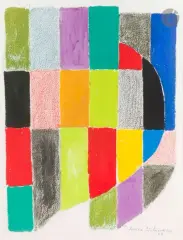 Rythme couleur n° 1486 by Sonia Delaunay, 1968, Gouache et crayon gras, sold May 2026