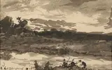 Paysage by Henri Harpignies, 1913, Aquarelle, sold Dec 2025