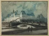 Paris, la Seine à l'Hôtel de ville by Franck Myers Boggs, Aquarelle sur traits de crayon, sold Dec 2025