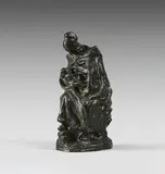Maternité by Jules Dalou, Épreuve en bronze à patine brun vert nuancé signée sur la terrasse, sold Dec 2025
