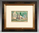 Sous-bois by Gaston Balande, Aquarelle, sold Dec 2025