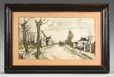 Vaires by Fernand Herbo, Aquarelle gouachée sur traits de crayon, sold Dec 2025