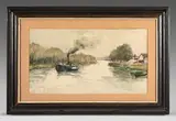 Bailly Romainvilliers by Fernand Herbo, Aquarelle gouachée sur traits de crayon, sold Dec 2025