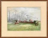 Grand International Handicap Steeple Chase by John Beer, Gouache, sold Nov 2025