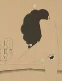 Zeuzeus ou Léda et le cygne, vers 1914/1918 by Pierre Legrain, Encre, crayon et rehauts de gouache sur papier marouflé Signée au dos sur une étiquette, sold Jun 2024