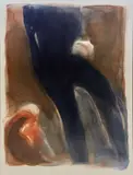 Nu noir ou Composition by Ruben Alterio, Aquarelle et gouache sur papier Monogrammée en bas à gauche, sold Jun 2024