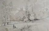 31 août et 1er septembre 1841 La route de Barèges, à Luz (Saint-Sauveur dans les hautes Pyrénées) Deux dessins aquarellés, localisés et datés en bas à gauche Pe by William Wyld, Crayon noir et rehauts de gouache blanche sur papier mi-teinte, sold Jun 2026