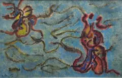 Composition abstraite by Gustave Singier, 1968, Aquarelle, sold Jun 2026