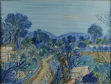 Paysage provençal by André Poirson, Aquarelle et pastel, sold Jun 2026
