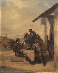 Les tricheurs espagnols by Pierre-Jules Jollivet, Toile d'origine (Vallé et Bourniche), sold May 2026