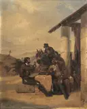 Les tricheurs espagnols by Pierre-Jules Jollivet, Toile d'origine (Vallé et Bourniche), sold May 2026