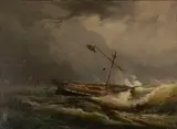 Navire turc en perdition by Domenico Trachel, Toile, sold May 2026