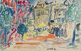 Dimanche by Gilles Cormery, Aquarelle encadrée sous verre titrée, sold May 2026