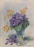 Bouquet de fleurs by Madeleine Lemaire, Aquarelle, sold May 2026