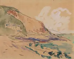 Falaise et bord de mer by Maxime Maufra, Aquarelle, sold May 2026