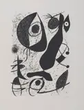 L'oiseau noir by Joan Miró, vers 1965, Lithographie, sold May 2026